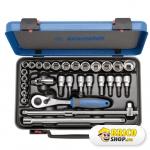 Set de chei Unior cu capete chei tubulare 3/8'' in cutie metalica - 239C > Seturi de chei