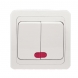 Intrerupator ST Dublu cu Led Build X-ELL