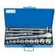 Set de chei Unior  tubulare 3/4'' in cutie metalica - 197set