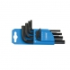 Set de chei Unior cu locas hexagonal in suport de plastic - 220B PH