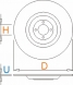 Accesoriu disc taiere metal Unior 180X3X22 - 1200/2 Metal