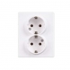 Priza dubla 2x2P+T Quatric