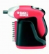 Surubelnita compacta 3.6 V cu 30 capete de insurub  Black & Decker