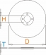 Accesoriu disc taiere piatra Unior 125X3X22 - 1205/1 Piatra