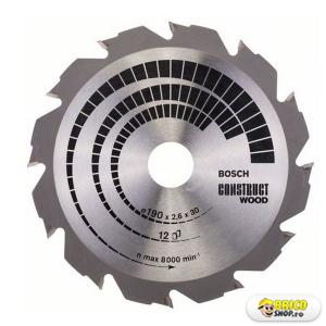Disc taiere lemn Bosch Construct 190x30,12/GKS 66 Bosch > Panze ferastrau circular