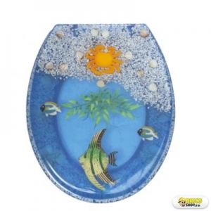 Capac Toilette din Silicon - Crab Aqua > Accesorii