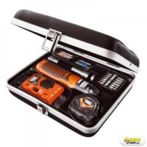 Set 19 piese + surubelnita 6V + detector metale Black & Decker > Scule cu acumulator