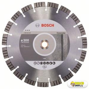Disc diamantat taiere beton armat Bosch Best, 300 mm, prindere 20/25.4 > Discuri taiere beton