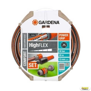 Furtun gardena Highflex Comfort, diametru 1/2, rola 20 metri - cu conectori > Furtun gradina