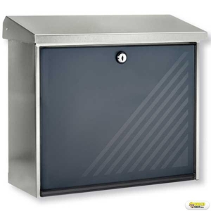 Cutie postala Burg Wachter Lucca 3713 Ni Dekor, 340x380x148 mm, inox  > Cutii postale