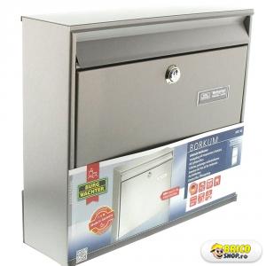 Cutie postala Burg Wachter Borkum 3877 Ni, 322x362x100 mm, inox > Cutii postale