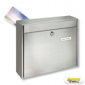 Cutie postala exterior Burg Wachter Borkum 3878 Ni, 322x362x100 mm, inox, argintie > Cutii postale