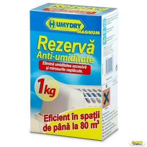 Rezerva Magnum 1 kilogram - inodor Humydry > Dezumidificatoare pe baza de clorura de calciu