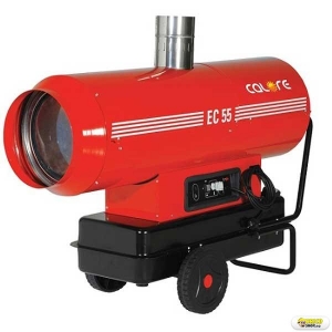 Tun de caldura pe motorina EC55 - ardere indirecta cu cos de evacuare, putere 58.6 kW, debit aer 2975 mcb/h, consum 4.64 kg/ora, pompa Danfoss, producator > Generatoare aer cald pe motorina