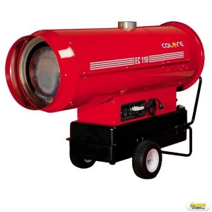 Tun de caldura pe motorina EC110 - ardere indirecta cu cos de evacuare, putere 110 kW, debit aer 6300mcb/h, consum 9.28kg/ora, pompa Danfoss, producator > Generatoare aer cald pe motorina