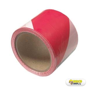Banda delimitare rosu-alb, 75mm, 100m > Benzi delimitare