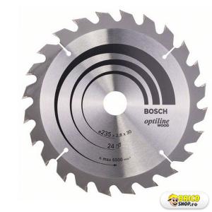 Disc debitare lemn 235X30/25, 24 dinti,  Bosch > Panze ferastrau circular