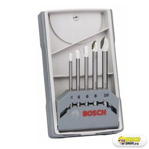 Set burghie Bosch placi ceramice, 5 bucati, 4,5,6,8,10 mm  > Seturi burghie