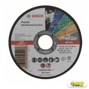 Disc taiere Bosch MultiConstruct 115x1.0 mm > Discuri taiere