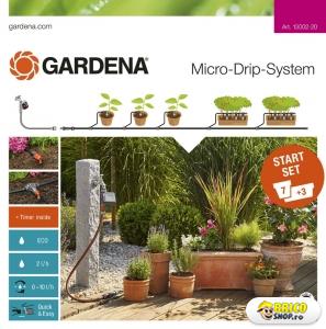 Set irigare jardiniere Gardena 13002 cu programator inclus > Micro Irigatii