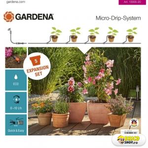 Extensie 5 ghivece pentru set irigare Gardena 13001 si 13002 > Micro Irigatii