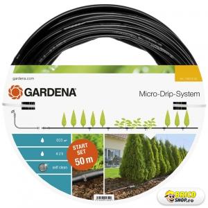 Set irigare Gardena 13013 pentru 50 metri brazde plante > Micro Irigatii