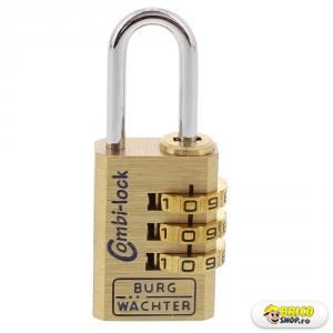 Lacat cu cifru 15 mm Burg Wachter Combi Lock 80 15 M SB, 6.5 mm intre toarte > Lacate