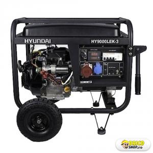 Generator curent Hyundai HY9000LEK-3, 6 kw, trifazat, benzina, pornire electrica > Generatoare de uz general