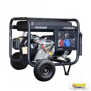 Generator curent electric Hyundai HY10000LEK-T, 7 kw, trifazat, benzina, pornire electrica > Generatoare de uz general