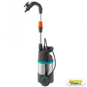 Pompa submersibila pentru butoi Gardena 4700/2 Inox, Qmax 4700 l/h, Hmax 23 m, 550W, plutitor > Pompe submersibile de drenaj