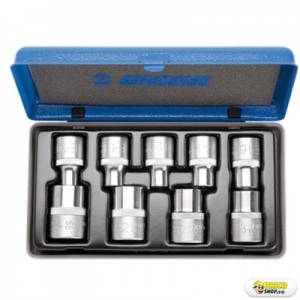 Set de chei Unior cu profil TX interior 1/2'' in cutie metalica - 191set > Seturi de chei