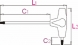 Cheie cu maner T Unior 2,5 - 193  HX Chei cu maner T