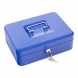 Cutie metalica Traun 3, 90x250x185 mm, cheie, albastra Cutii de valori
