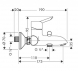 Baterie de cada Hansgrohe Focus S Baterii de cada