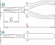 Cleste cu varful lat Unior 140 - 472BI Clesti cu varful lat