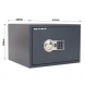 Seif antifoc Rottner PowerSafe 300 EL, cifru electronic, 445x300x400 mm, 26 kg, certificare S2 conform BCE S EN 14450 Seifuri