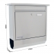 Cutie postala exterior Rottner Lettero, 400x370x110 mm, inox Cutii postale