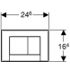 CLAPETA ACTIONARE REZERVOR INCASTRAT BOLERO  Geberit Accesorii rezervoare
