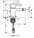 Baterie de bideu Hansgrohe Metris S Baterii de bideu
