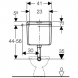 REZERVOR SEMIINALTIME GEBERIT AP 110 Geberit Rezervoare la semi-inaltime