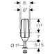 Robinet electronic UR 55B Geberit Baterii pisoar