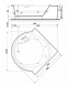 Cada de baie cu hidromasaj Gala Estela 1350X1350 Cazi de baie cu hidromasaj