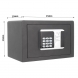 Seif hotel RFID Safe, 200x435x370 mm, cifru electronic, card Seifuri